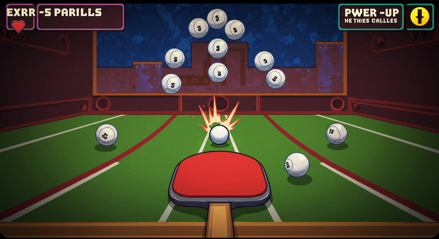 Power-Up Breakout gameplay with exciting power-ups and paddle control